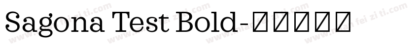 Sagona Test Bold字体转换